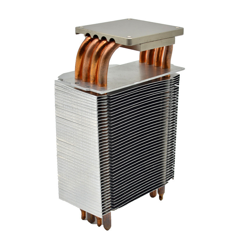 Aluminum Bottom Heatsink With Heatpipe Practical Plating Nickel